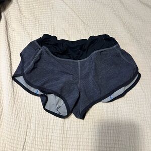 Lululemon Athletica Gray and Blue Athletic Shorts